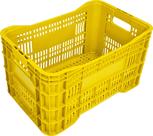 Kit 3 Caixas Plásticas A60 Reforçadas para Organização e Logística 55x36x31cm
