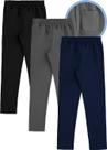 Kit 3 - Calça De Moletom Infantil Flanelada Alakazoo Kit 3 - Calça De Moletom Infantil Flanelada Alakazoo
