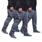 Kit 3 Calça Helanca Plus Size Masculina Flanelada
