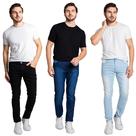 Kit 3 Calça Jeans Skinny Masculina Com Elastano Slim - Boen Jeans Kit 3 Calça Jeans Skinny Masculina Com Elastano Slim - Boen Jeans
