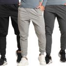 KIT 3 Calça Jogger Moletom Flanelado Bella Fiore Roupa Para Inverno Moda Casual Masculina