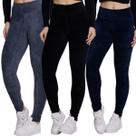 KIT 3 Calça Legging Cotelê Veludo Bella Fiore Grossa Cós Alto Inverno Cintura Alta Moda Casual