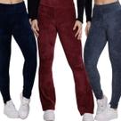 KIT 3 Calça Legging Flare Cotelê WLS Modas Veludo Cós Alto Inverno Cintura Alta Moda Casual