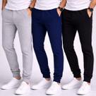 Kit 3 Calça Masculina Moletom Com Punho e Cós Elástico Kit 3 Calça Masculina Moletom Com Punho e Cós Elástico