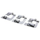 Kit 3 Calcadores Sapata Barra Bainha Enrolada 12mm 19mm 25mm