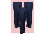 Kit 3 Calças Bailarina Helanca Adulto Azul Marinho