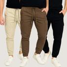 Kit 3 Calcas Cargo Masculina Calça Jogger Masculino Streetwear Urbano Bolso Na Lateral Cargo Punho