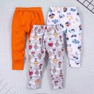 Kit 3 calças de bebê estampadinhas algodão balão