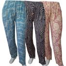 Kit 3 Calças Feminina Plus Size Estampada Moda Casual Confortável Dia a Dia Kit 3 Calças Feminina Plus Size Estampada Moda Casual Confortável Dia a Dia