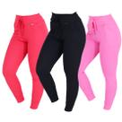 Kit 3 Calças Feminina Ribana com Bolsos Jogger