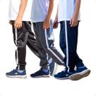 Kit 3 Calças Infantil Jogger Helanca Elástico na Barra 424