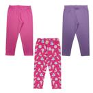Kit 3 Calças Infantil Roupa de Bebê Menina