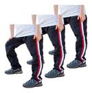 Kit 3 Calças Infantil Tactel Uniforme Escolar 2 Faixas 071