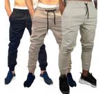 kit 3 calças jeans jogger com elastano masculina jeans slim cores variadas lançamento kit 3 calças jeans jogger com elastano masculina jeans slim cores variadas lançamento