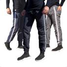 Kit 3 Calças Jogger Treino Academia Tecido Tacte Elástico na Barra 417