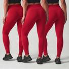 Kit 3 Calças Legging Feminina Cós Alto Academia Fitness Zero Transparência Suplex