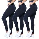 Kit 3 Calças Legging Heide Ribeiro Suplex Cintura Alta