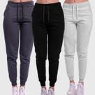 Kit 3 Calças Moletom Femininas Lisas Benellys