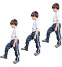 Kit 3 Calças Tactel Infantil Juvenil Menino Faixas Lat R 271