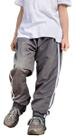 Kit 3 Calças Tactel Jogger Punho Faixa Lateral 1 Bolso 018
