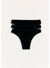 Kit/3 Calcinha Biquíni Hering 77UF Feminina Malha Algodão T. P/XG