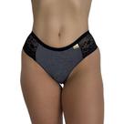 Kit 3 Calcinha de Algodao Feminino Tanga Conforto Renda Listrada - c2 KIT 3 CALCINHAS LÍVIA