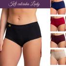 Kit 3 Calcinha Lady Feminina Cintura Alta Cores Variadas Mavique