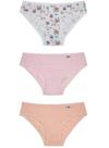 Kit/3 Calcinha Miss Delrio 51309 Infantil Sortidas Cotton T. P/GG