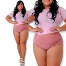 Kit 3 calcinha plus size de algodão roupas íntima langerie feminino tangão gordinha atacado