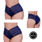 Kit 3 Calcinha Plus Size de Renda Tanga Grande 46 48 50 52 54 - c5 KIT 3 CALCINHAS TALITA