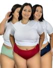 Kit 3 Calcinha Plus Size Microfibra Lateral Larga Costas Dupla Conforto Moda Intima Lingerie Kit 3 Calcinha Plus Size Microfibra Lateral Larga Costas Dupla Conforto Moda Intima Lingerie
