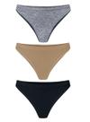 Kit/3 Calcinha Tanga Trifil C04301 Sem Costura Microfibra (Antiga C04403) T. P/1XG