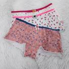 Kit 3 Calcinhas Caleçon Infantil Em Microfibra Estampada 030740