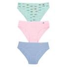 Kit 3 Calcinhas de Algodão Infantil Miss Delrio 51309 Peixinhos