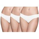 Kit 3 Calcinhas de Algodão Liz 50331 Branco