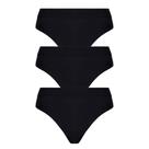 Kit 3 Calcinhas Feminina Sem Costura Básica Lisa Preto Lupo Loba