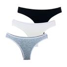 Kit 3 Calcinhas Fio Dental Try Basics Algodão Cotton Básica Lisa Moda Lingerie