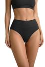 Kit 3 Calcinhas Forrada Tanga Lisa Cintura Alta Fio Duplo Reforçada Lingerie Macia Confortável