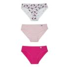 Kit 3 Calcinhas Infantil Delrio 51309 Estampadas Algodão