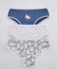 Kit 3 Calcinhas Infantil Hello Kitty Tam 2 a 12 Azul-67105