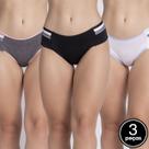 Kit 3 Calcinhas Lingerie Elástico Alta Qualidade Mescla Kit 3 Calcinhas Lingerie Elástico Alta Qualidade Mescla