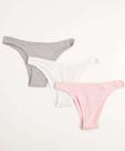 Kit 3 Calcinhas Tanga Delcotton-73127