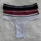 Kit 3 calcinhas tanga em visco air new (802)