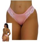 Kit 3 Calcinhas tanga fio Maravilha fio dental com laterais de renda feminina de excelente qualidade