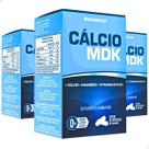 Kit 3 Calcio MDK Magnésio e Vitaminas D3 e K2 Vitamina 100 Puro Premium Natunéctar 180 Capsulas