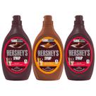 Kit 3 Calda de Chocolate e Caramelo Hershey's Syrup 680 gr