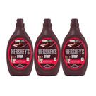 Kit 3 Caldas Syrup Chocolate Hersheys 680g Cobertura Cremosa Importada, Ideal Para Sobremesas