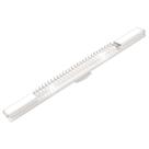 Kit 3 Calha Lumifácil S/ Lâmpada 69cm 2xT8 Univ c/Aleta BCO
