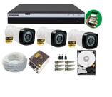 Kit 3 Cam 1080P 2MP Fullhd Dvr Mhdx 3004c Full Hd C/ Hd