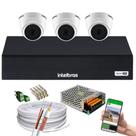 Kit 3 Câmera 1220D Mic com Audio Dvr 1004 Intelbras s/hd Kit 3 Câmera 1220D Mic com Audio Dvr 1004 Intelbras s/hd